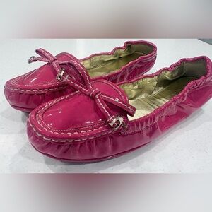 EUC! Coach Isabelle Watermellon Pink Ballet Flats Size 9